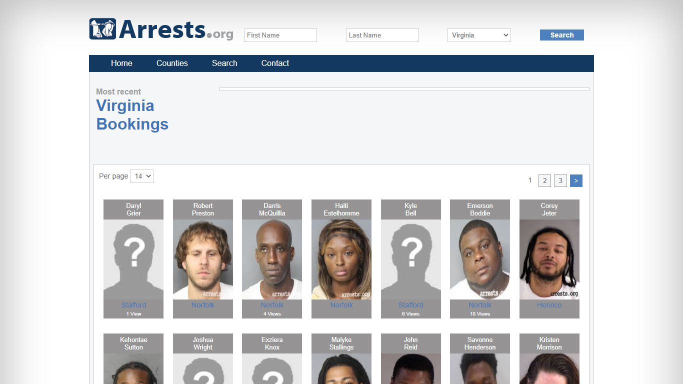 Virginia Arrests and Inmate Search